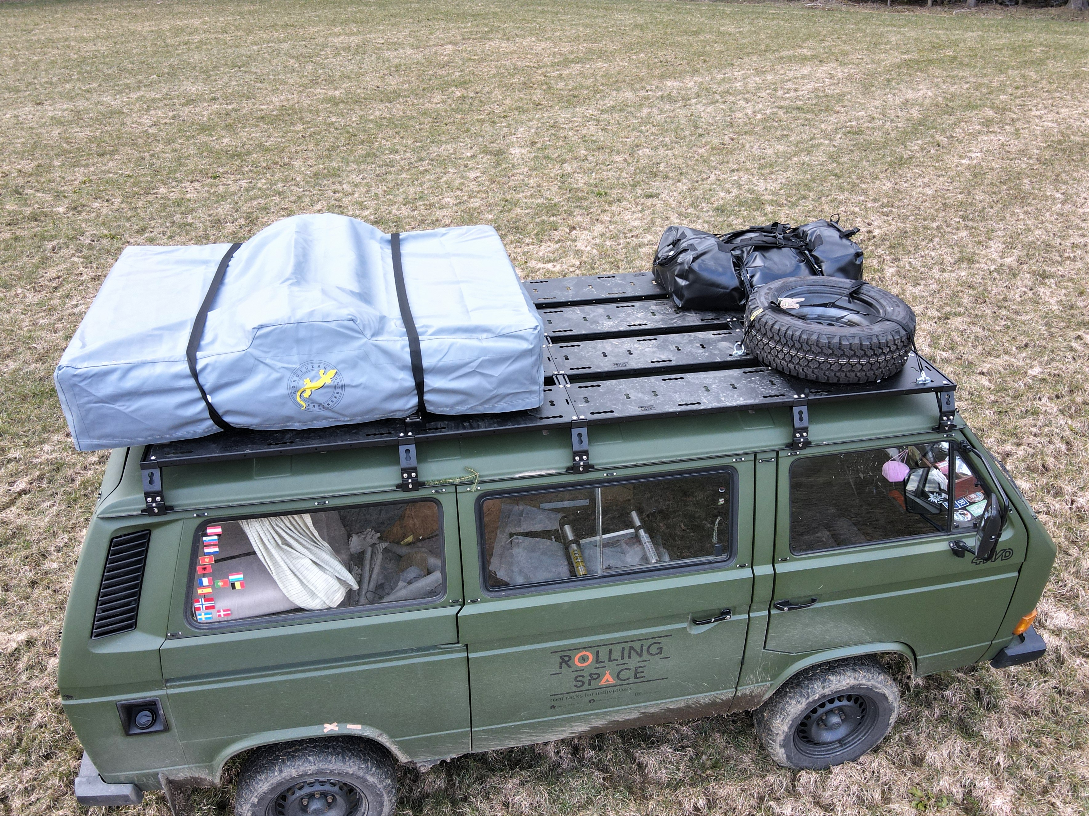 Dachträger VW T3 - SpaceRack modular | ultraflach | robust - L3 - Standard
