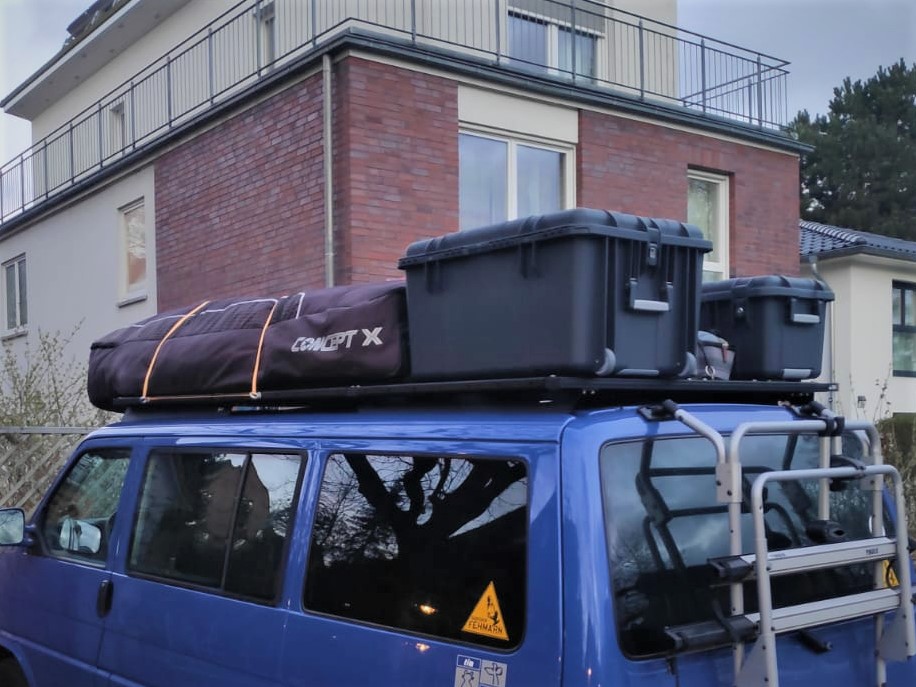Dachträgersystem VW T4 | SpaceRack - lang - Standard - Vollträger 