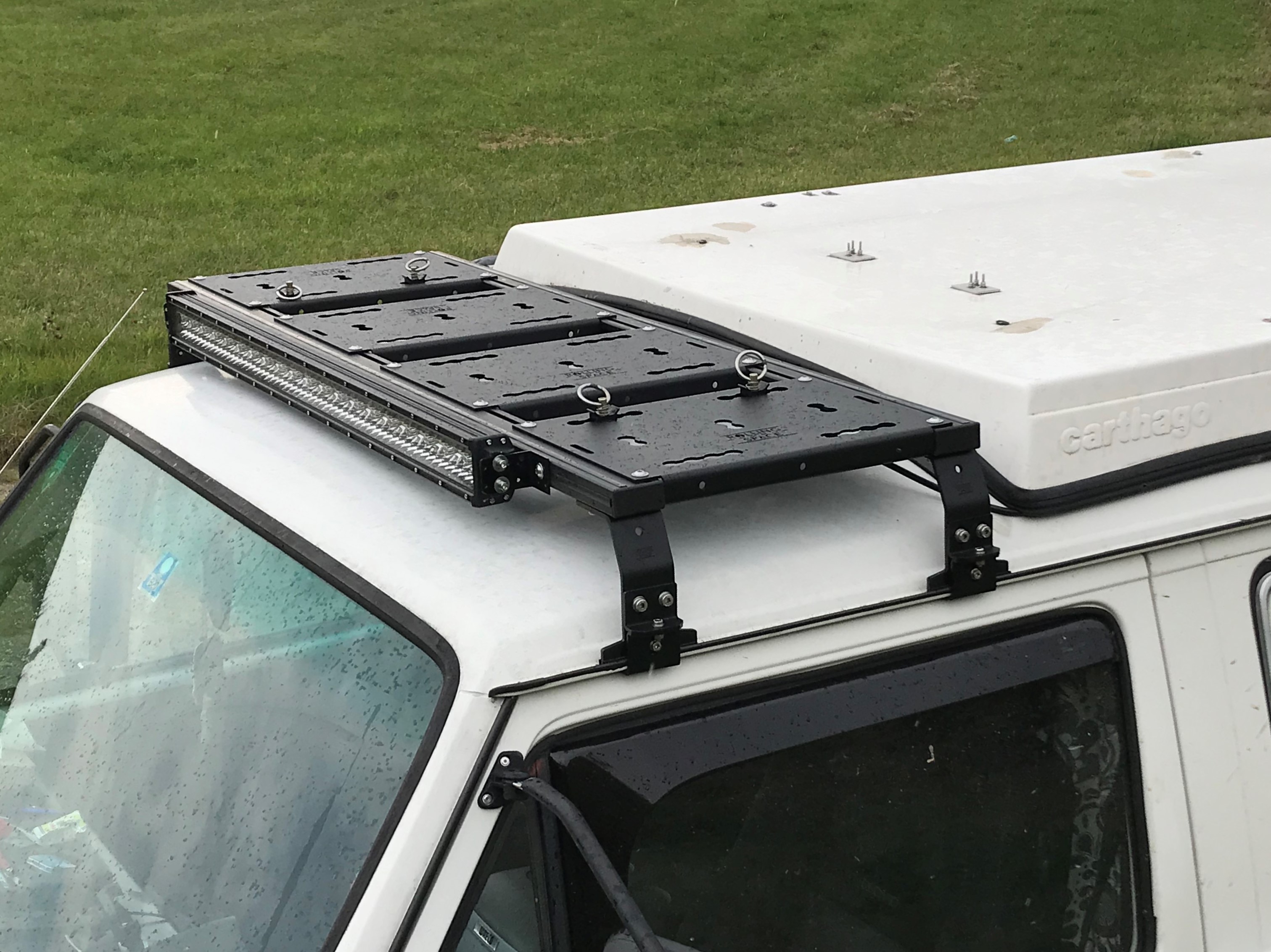 VW T3 Dachträger vor Aufstelldach / Funkbrücke - SpaceRack modular | ultraflach | robust