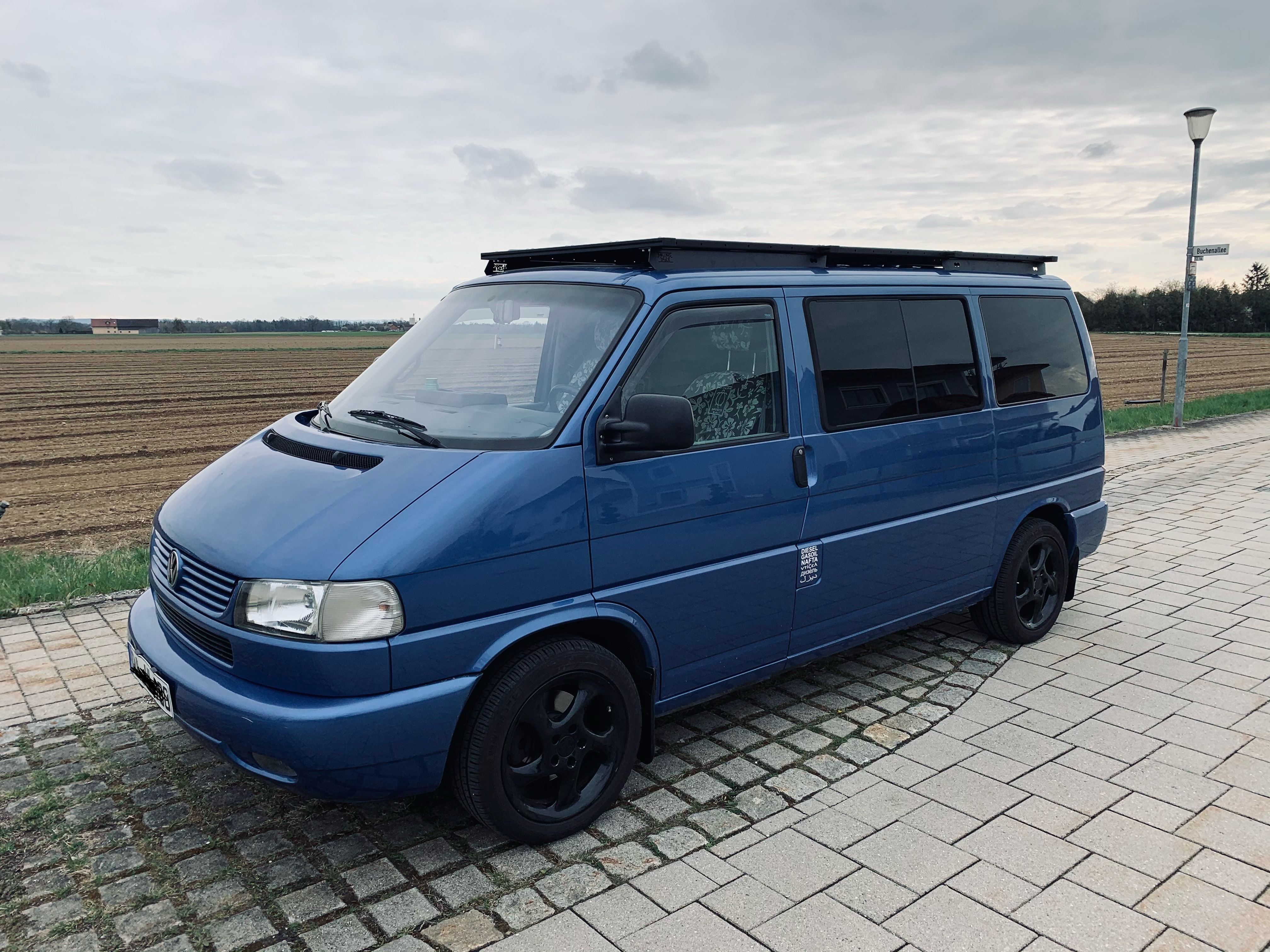 Dachträgersystem VW T4 | SpaceRack - kurz - Standard - Vollträger 